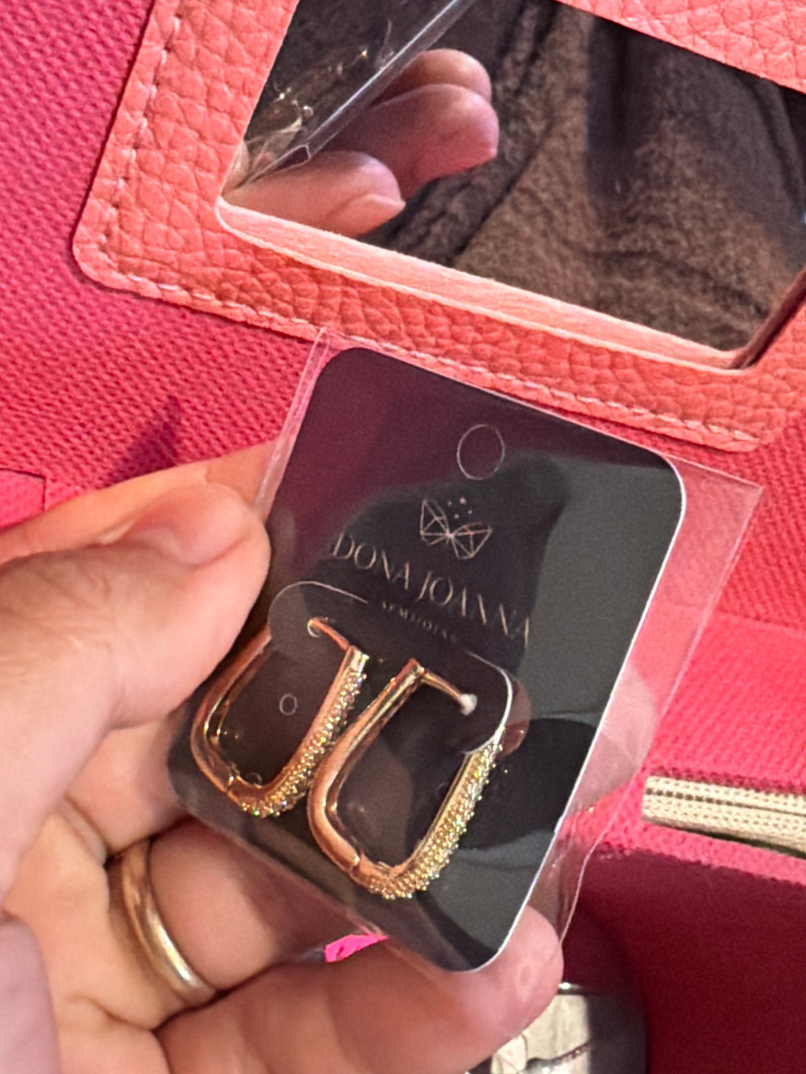 Argola dourado pedraria P