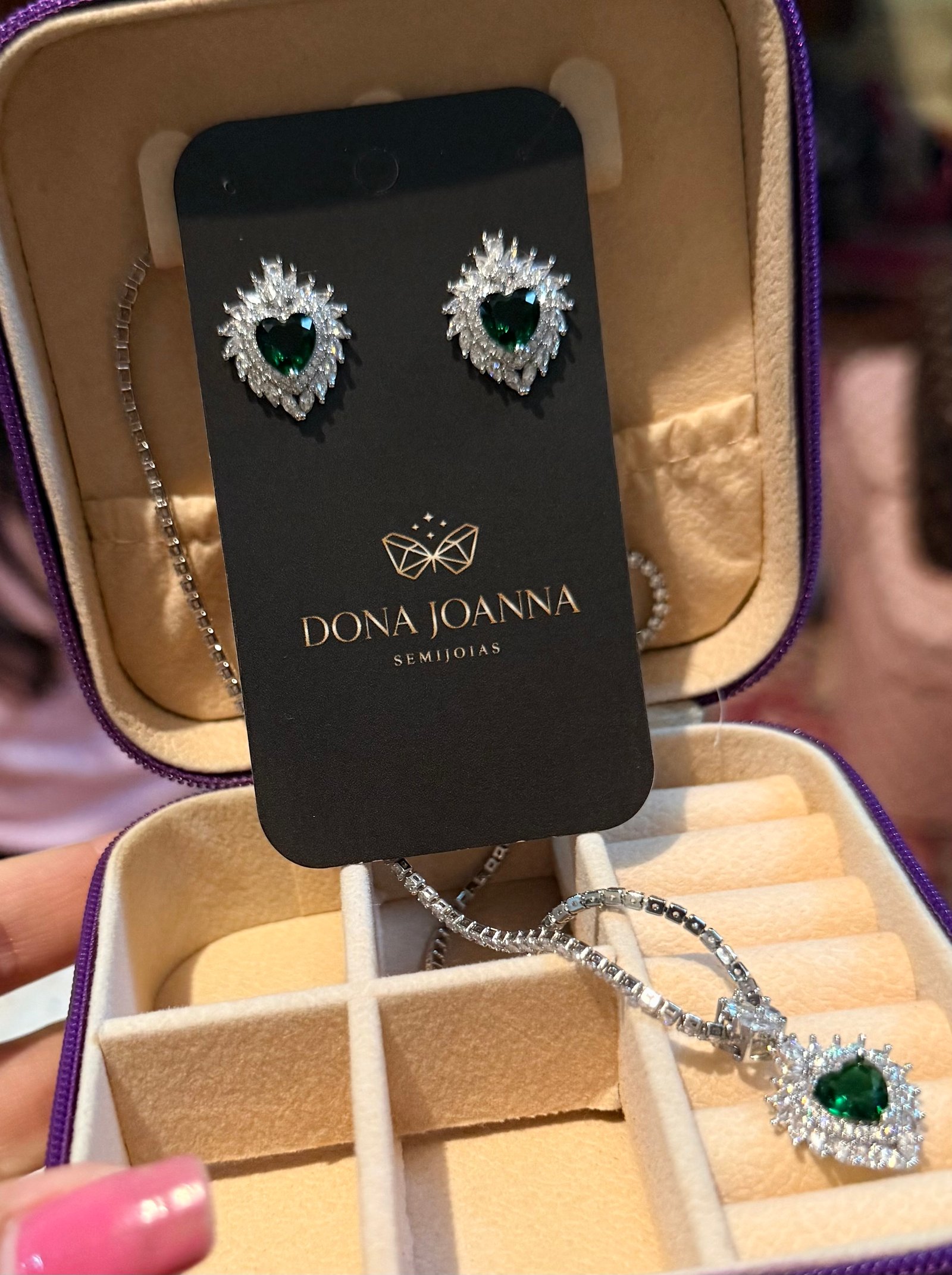Conjunto verde luxuoso 