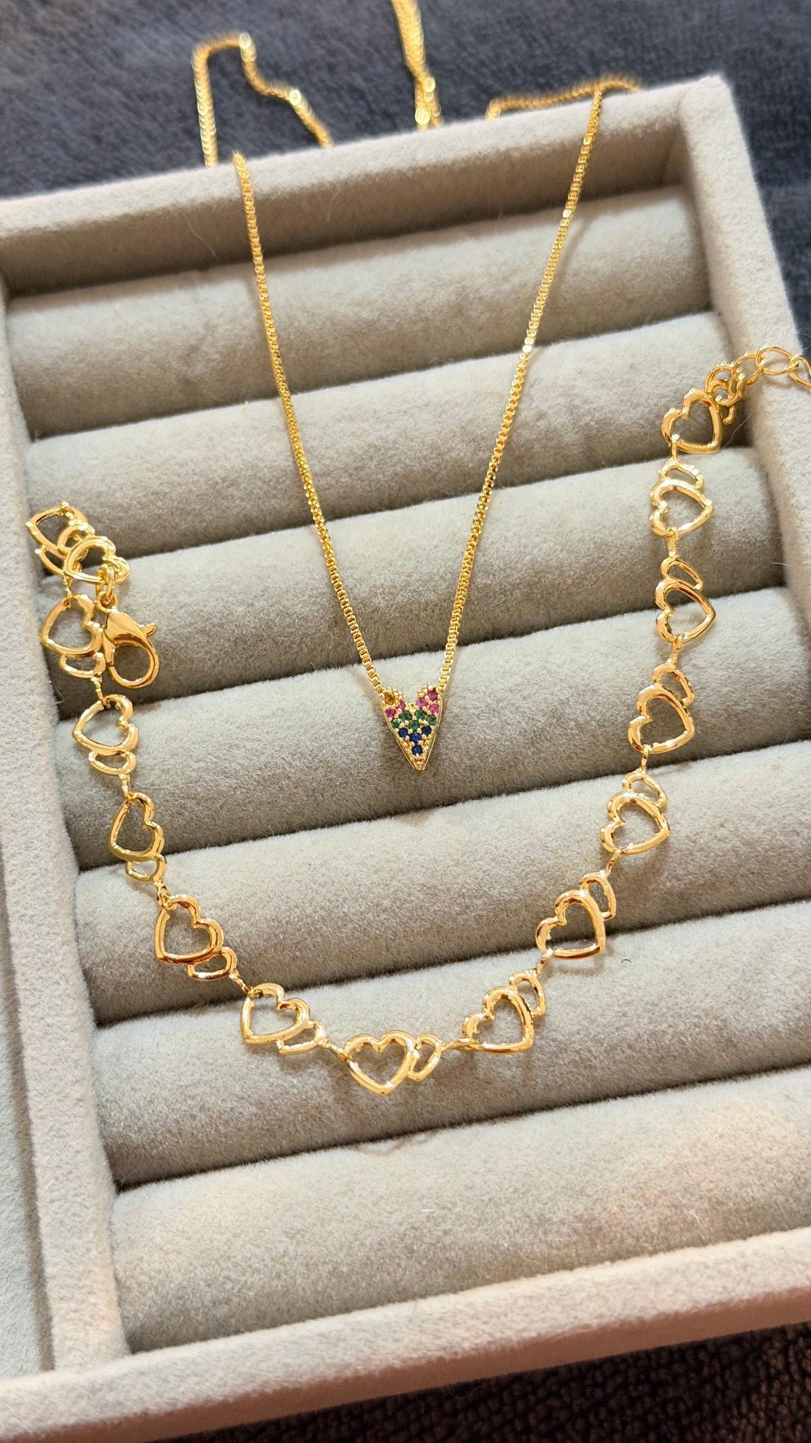 Pulseira coração vários