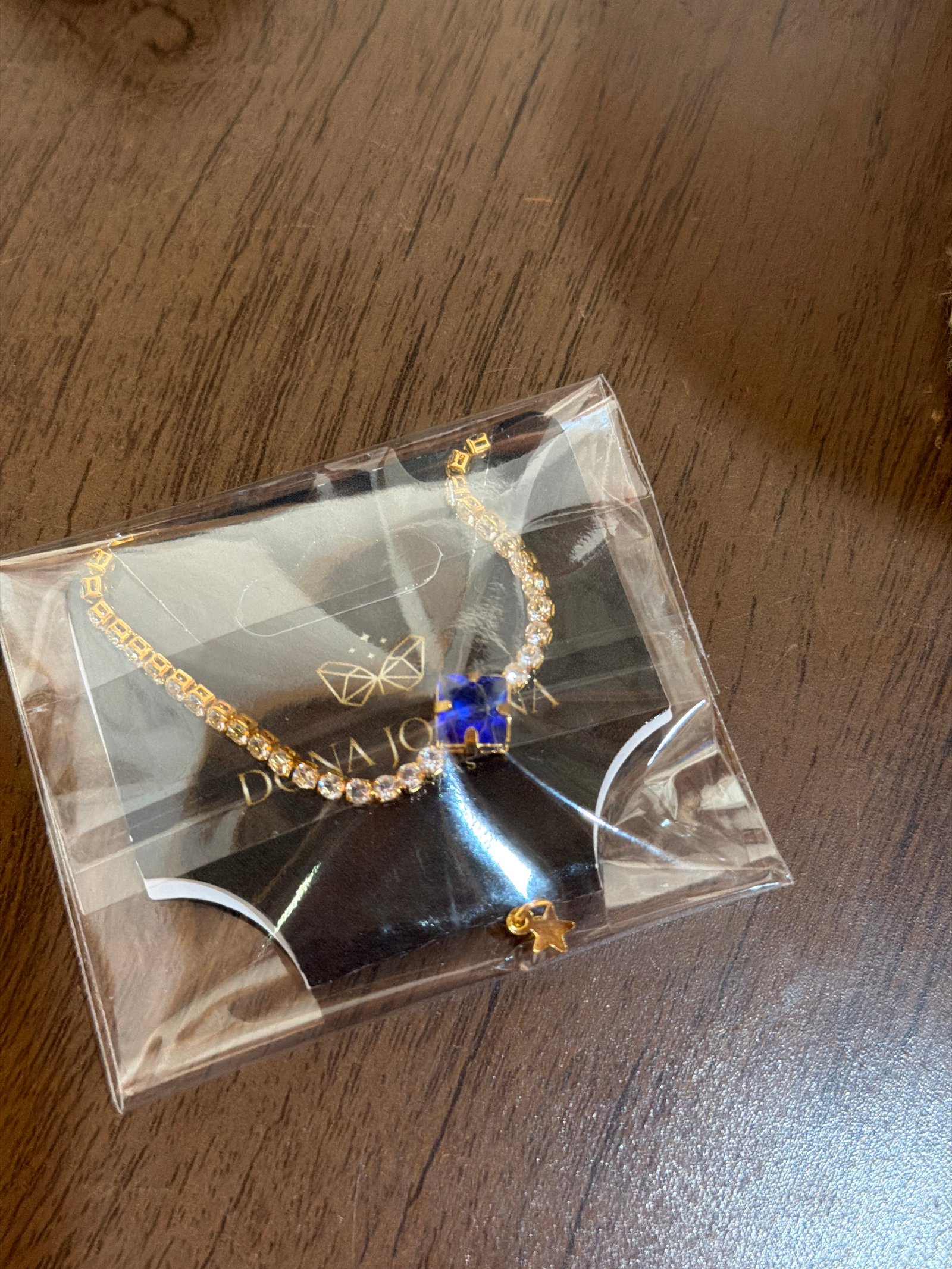 Pulseira strass azul ref54