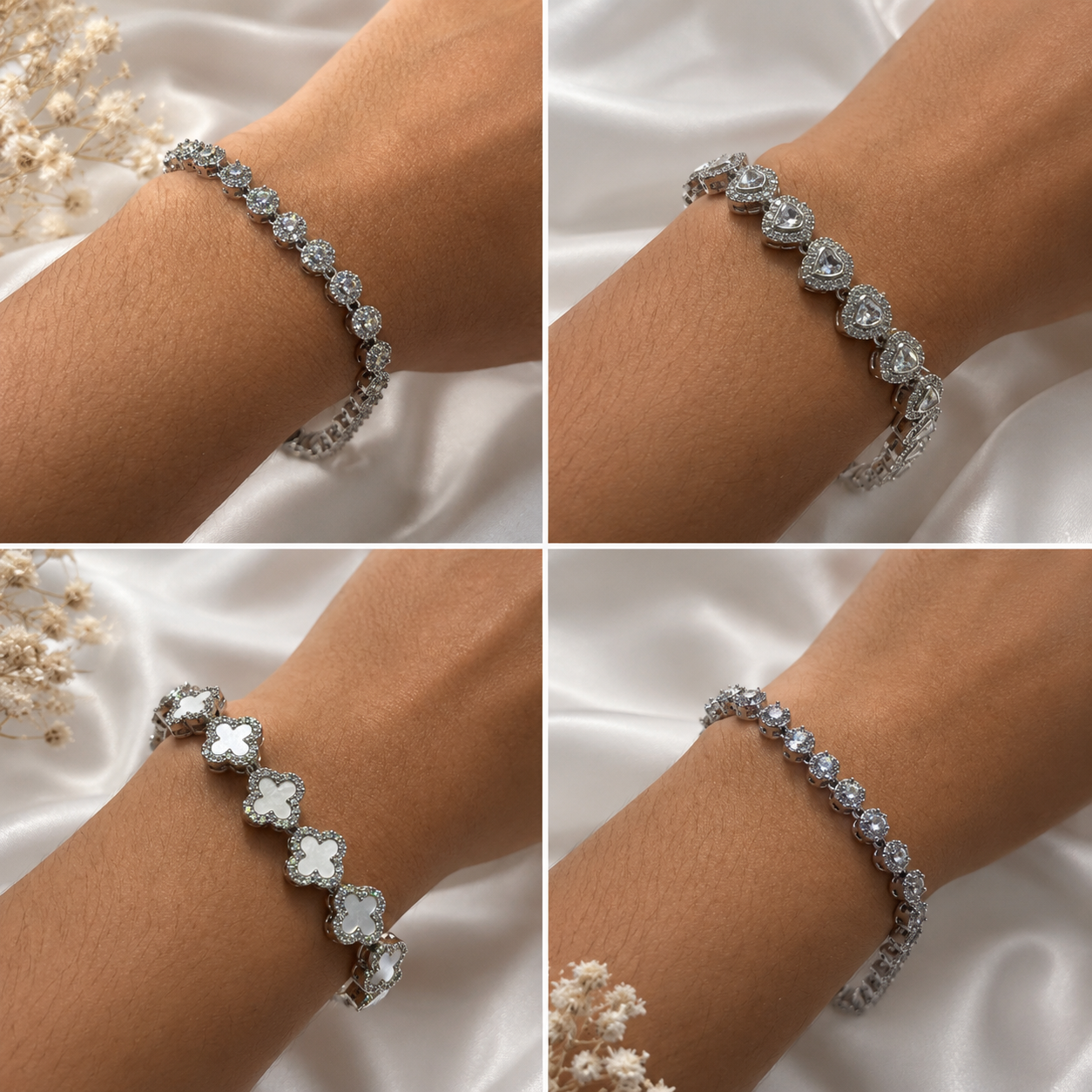 Pulseira pedraria luxuosa 