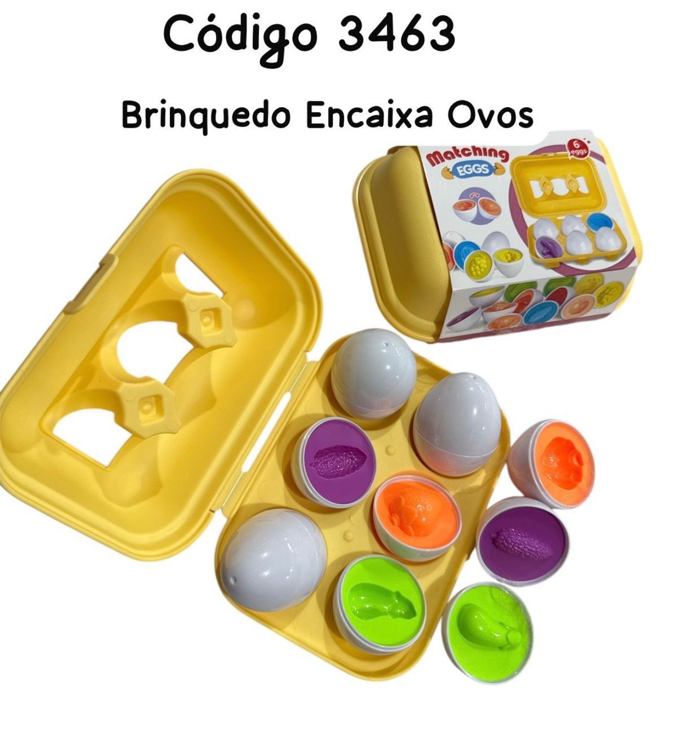Brinquedo encaixa ovos