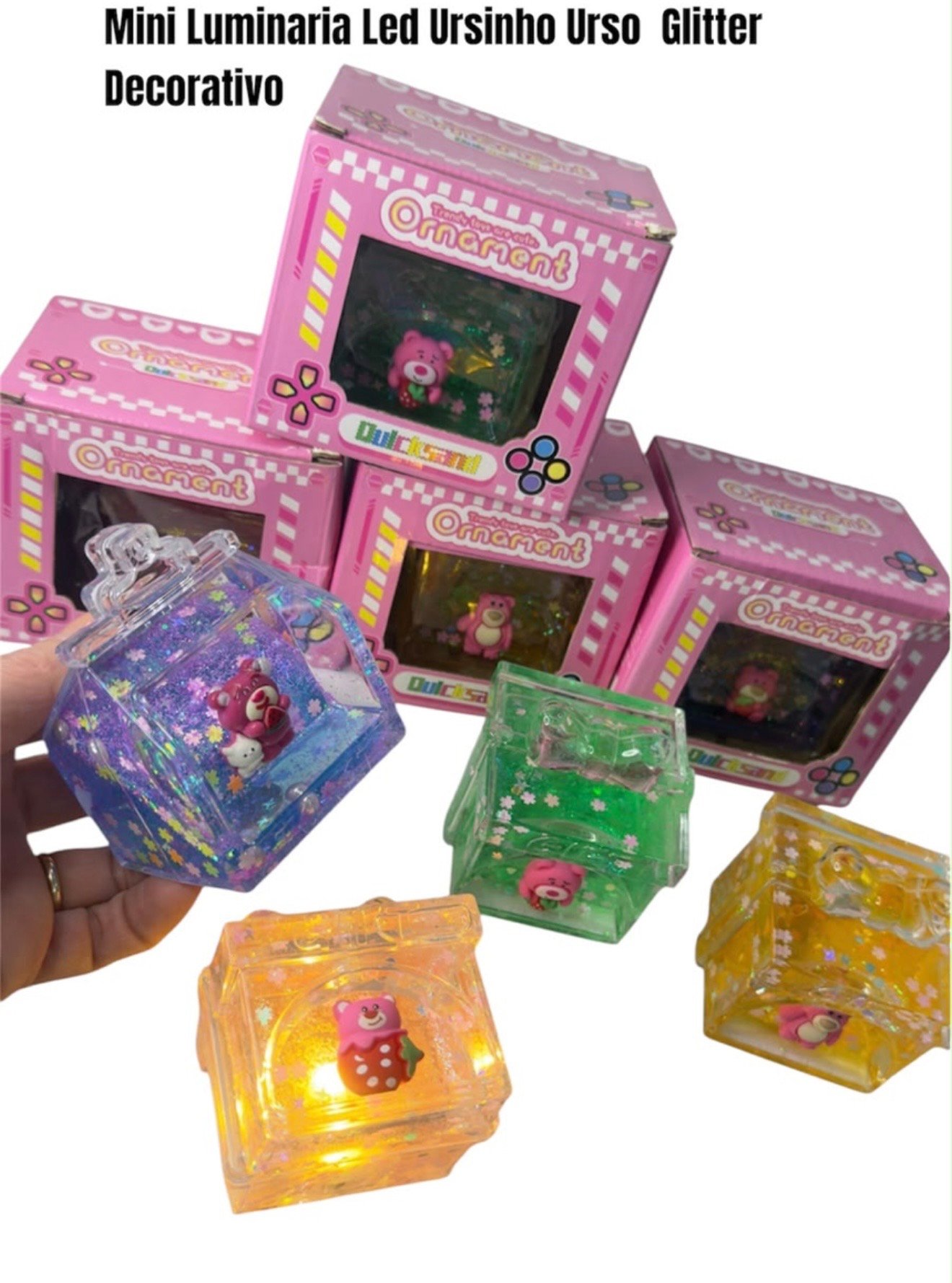 Mini luminária ursinho